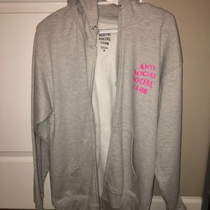Anti Social Social Club zip up hoodie